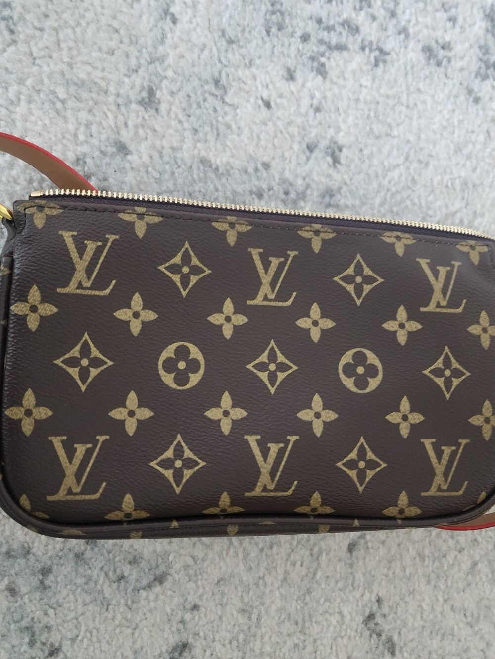 Louis Vuitton Brown Interior Monogram Pocket Pouch Pochette